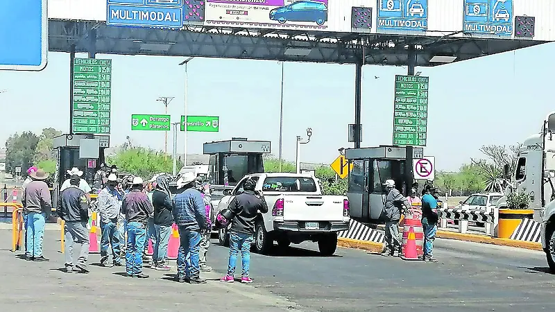 Protesta de productores de frijol en Zacatecas